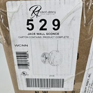 Robert Abbey Lighting Jace Wall Sconce 529 Modern Brass Discontinued NEW